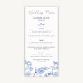 Farmhouse Blue Wedding Menu