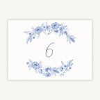 Farmhouse Blue Wedding Table Number