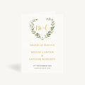Greenery Botanical Wedding Order of Service