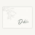 Elegant Floral Wedding Table Name