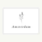 Simple Floral Wedding Table Name
