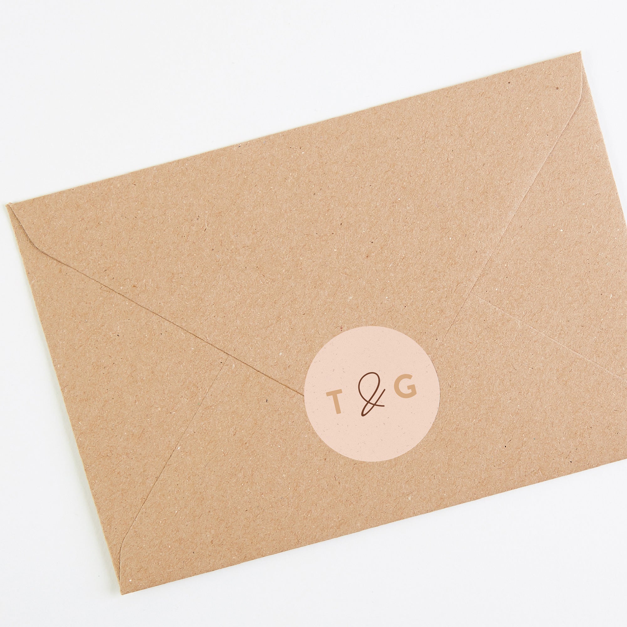 Modern Boho Envelope Wedding Sticker