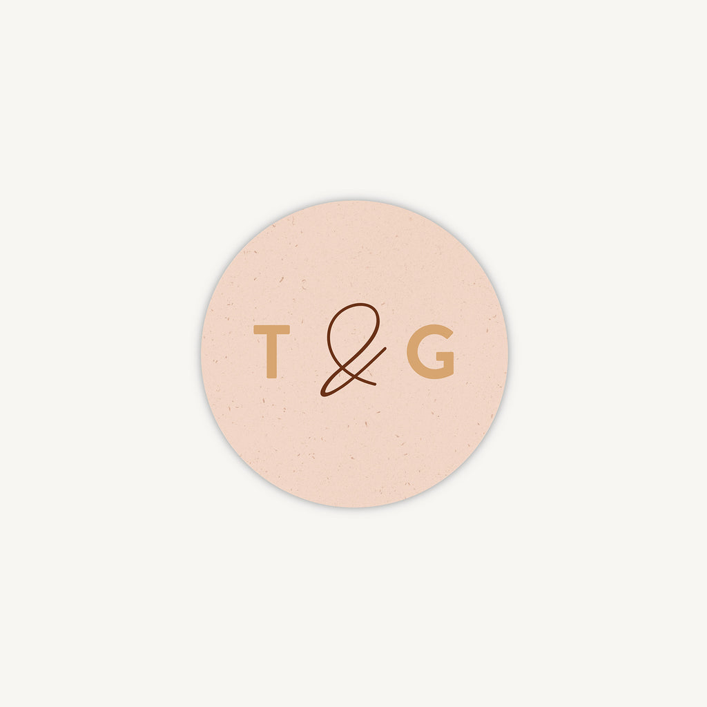 Modern Boho Envelope Wedding Sticker