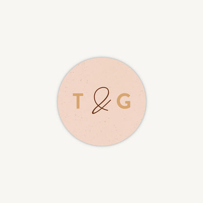 Modern Boho Envelope Wedding Sticker