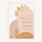 Modern Boho Evening/Reception Wedding Invitation