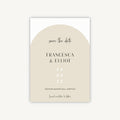 Minimalist Arch Wedding Save the Date