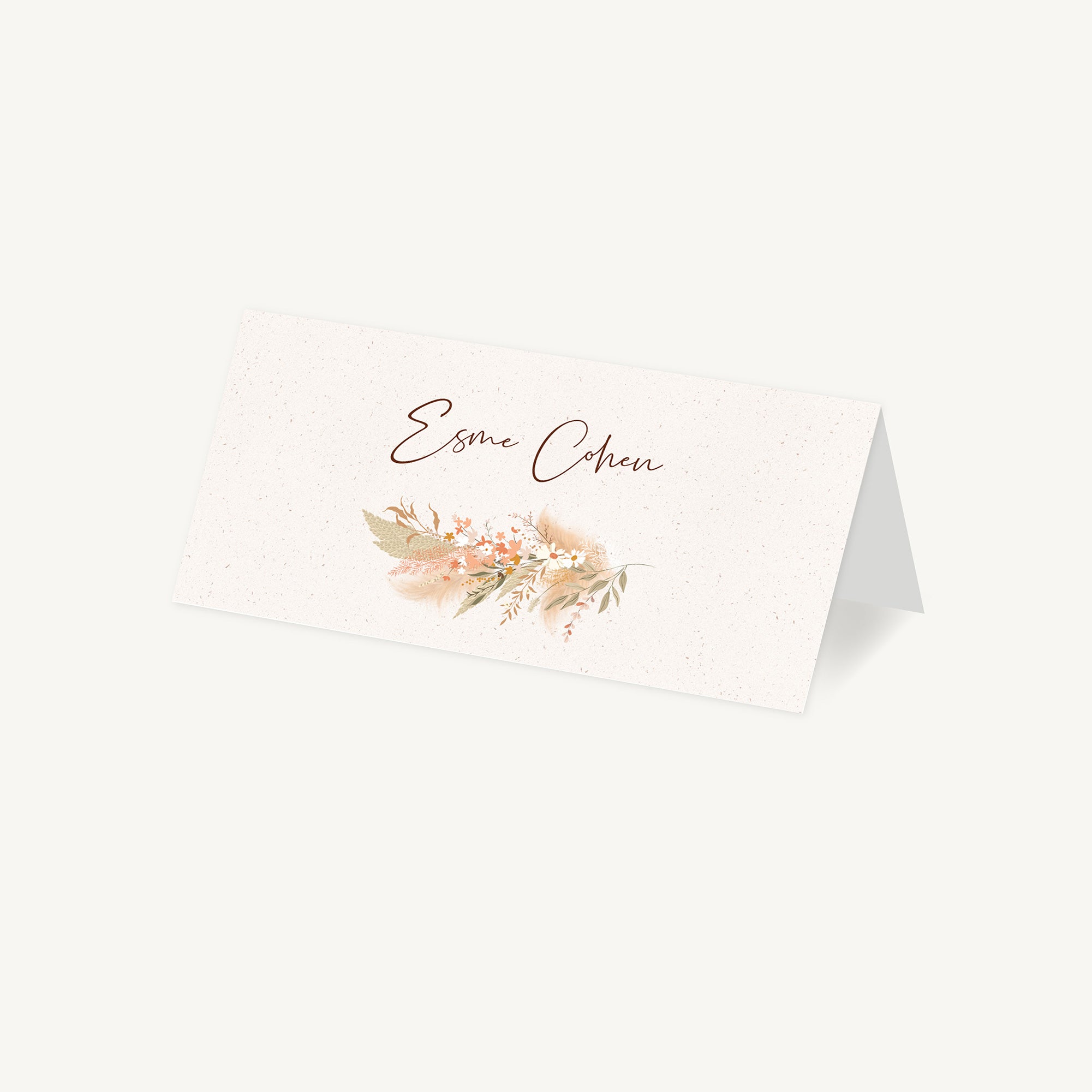 Modern Boho Wedding Place Card