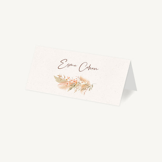Modern Boho Wedding Place Card