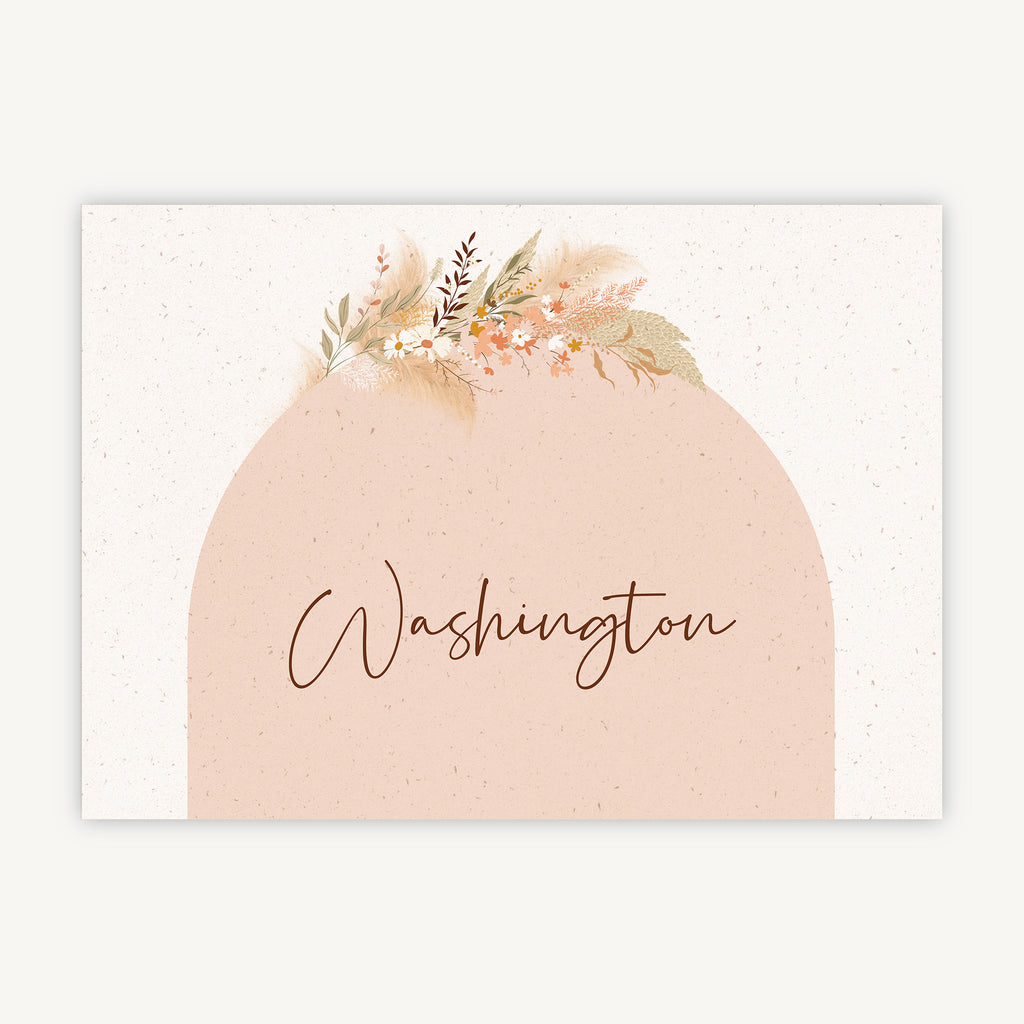 Modern Boho Wedding Table Name