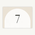 Minimalist Arch Wedding Table Number