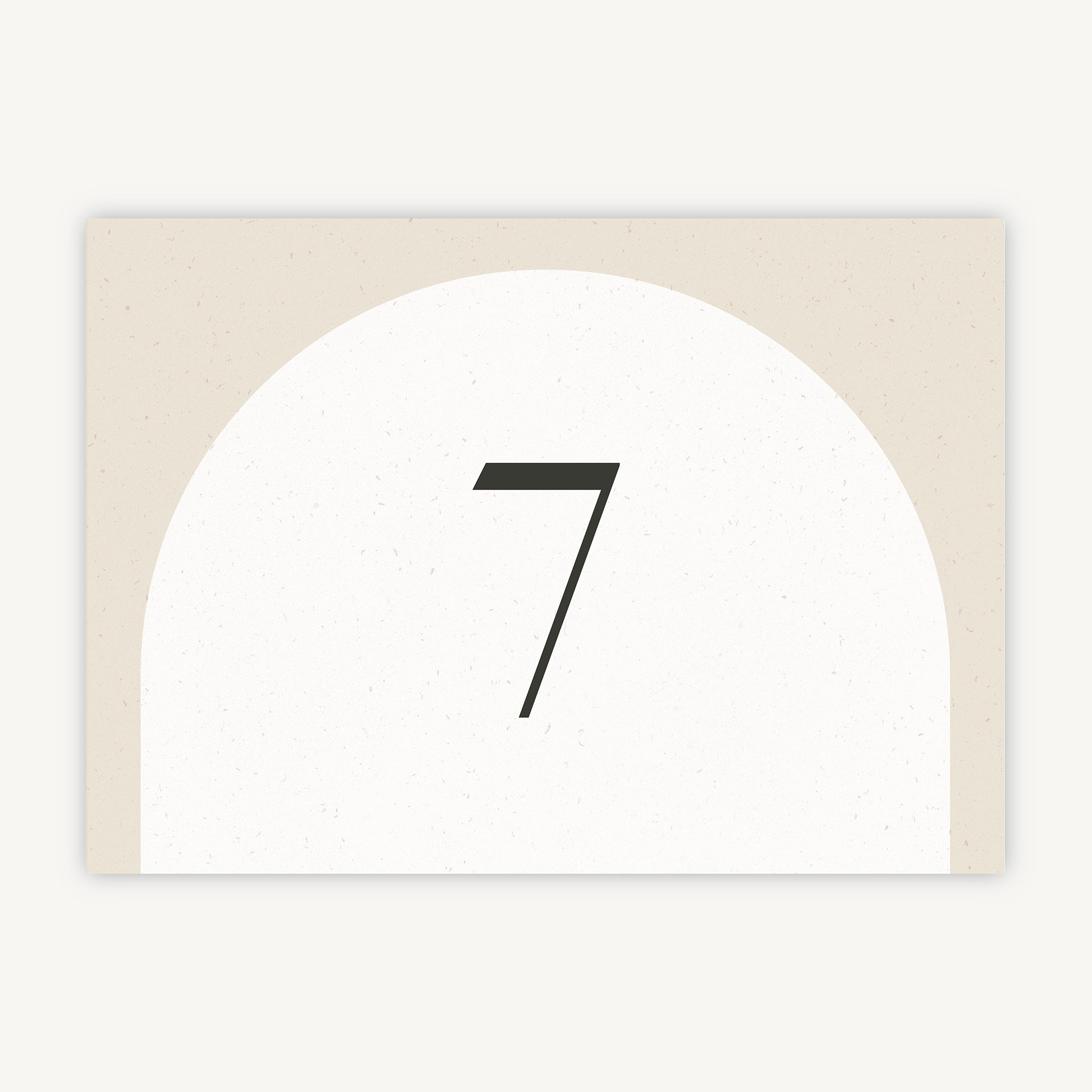 Minimalist Arch Wedding Table Number