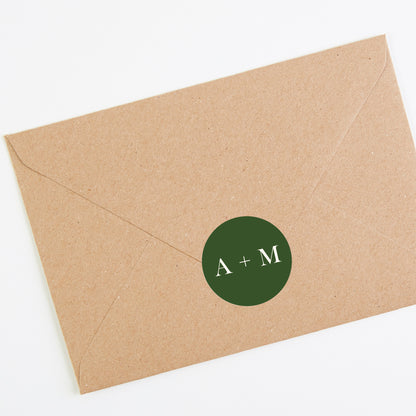 Amalfi Lemons Envelope Wedding Sticker
