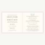 Amalfi Lemons Folded Wedding Invitation