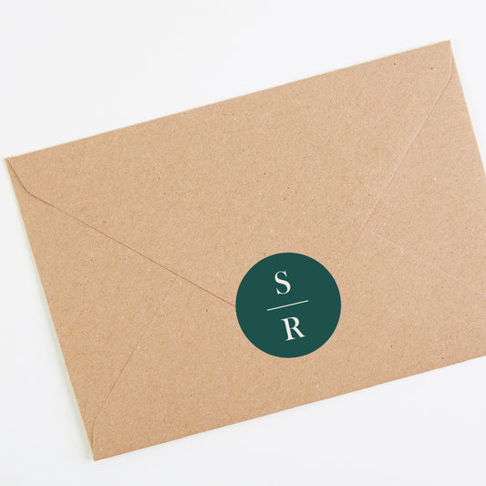 Mediterranean Oranges Envelope Wedding Sticker