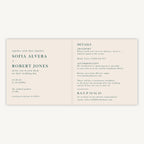 Mediterranean Oranges Folded Wedding Invitation