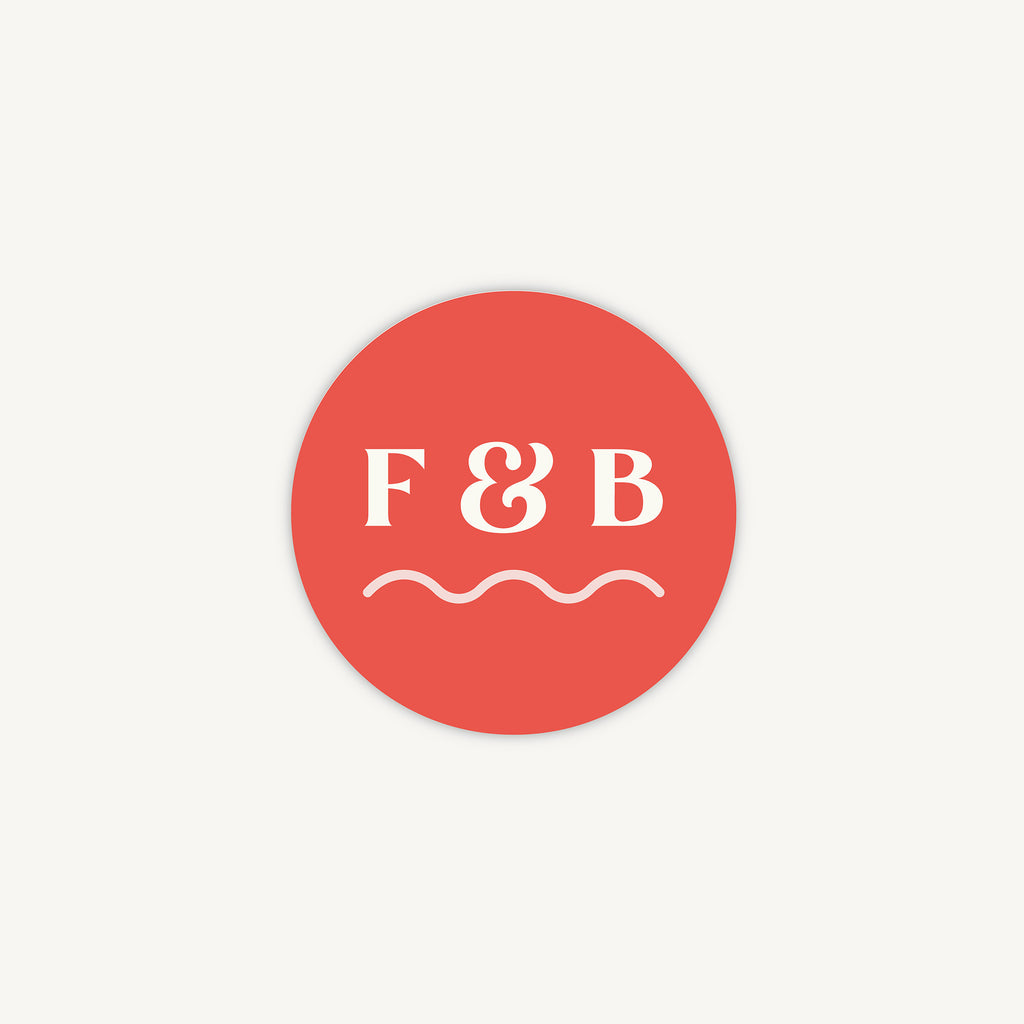 Retro Revival Envelope Wedding Sticker