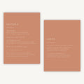 Caramel Autumn Colour Block Details Card