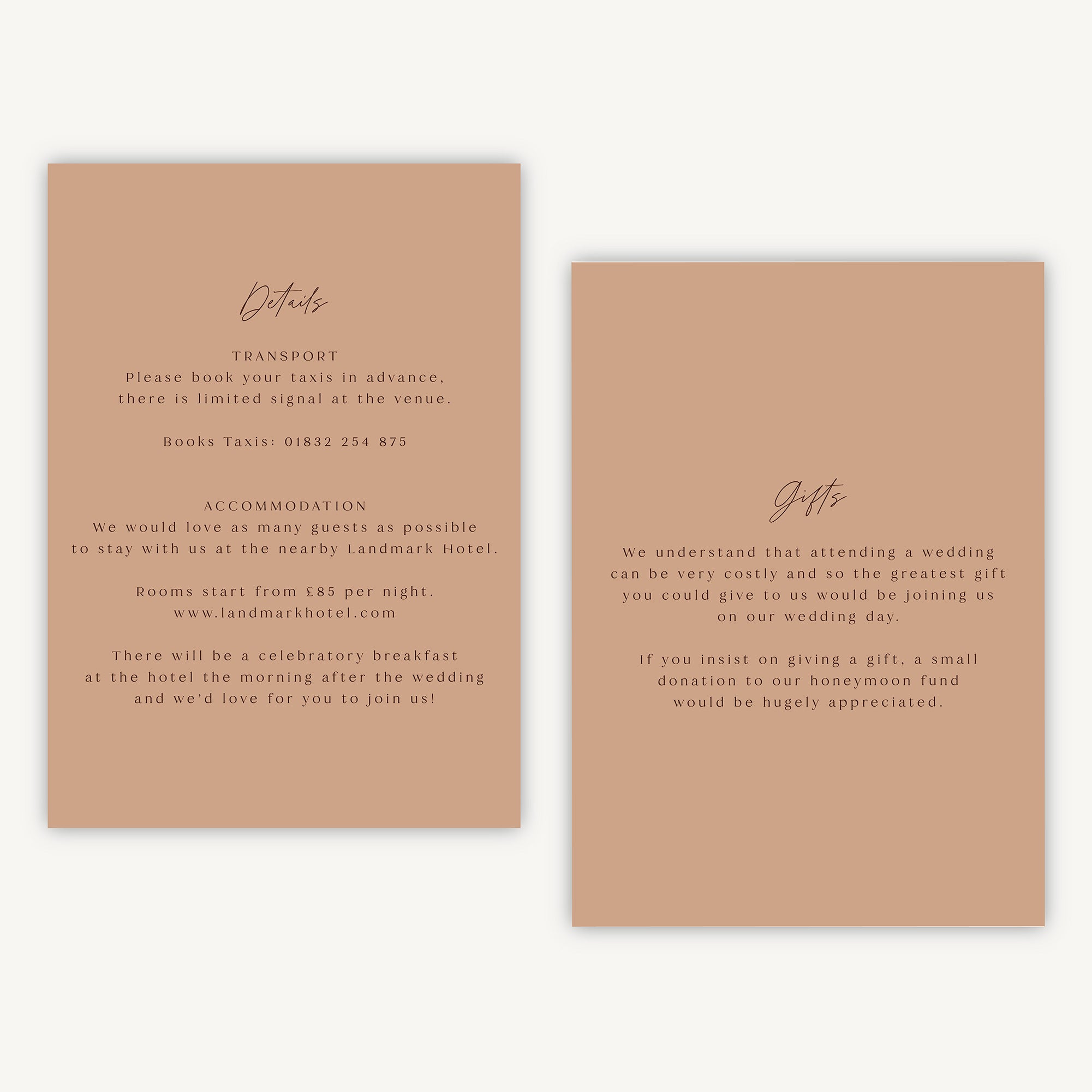 Autumn Wildflowers Details Card