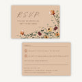 Autumn Wildflowers RSVP Card