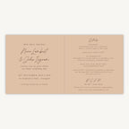 Autumn Wildflowers Folded Wedding Invitation