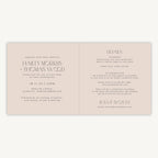 Winter Floral Folded Wedding Invitation