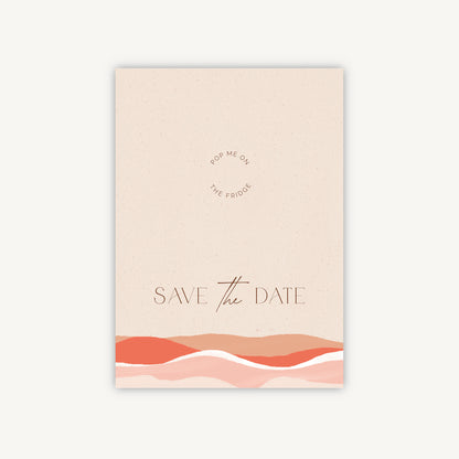 Palm Beach Wooden Magnet Wedding Save the Date