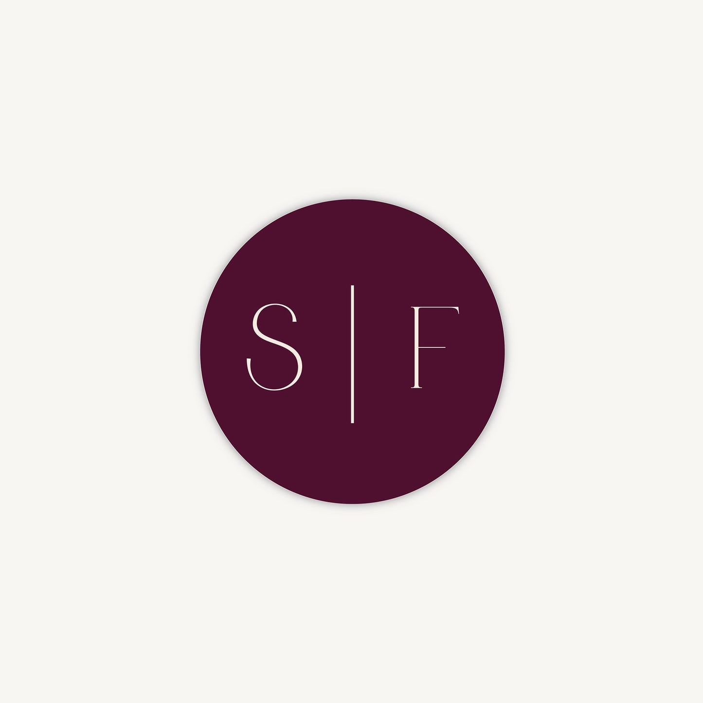 Magenta Modern Script Envelope Wedding Sticker