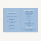 Muted Travel Wedding Order of Service