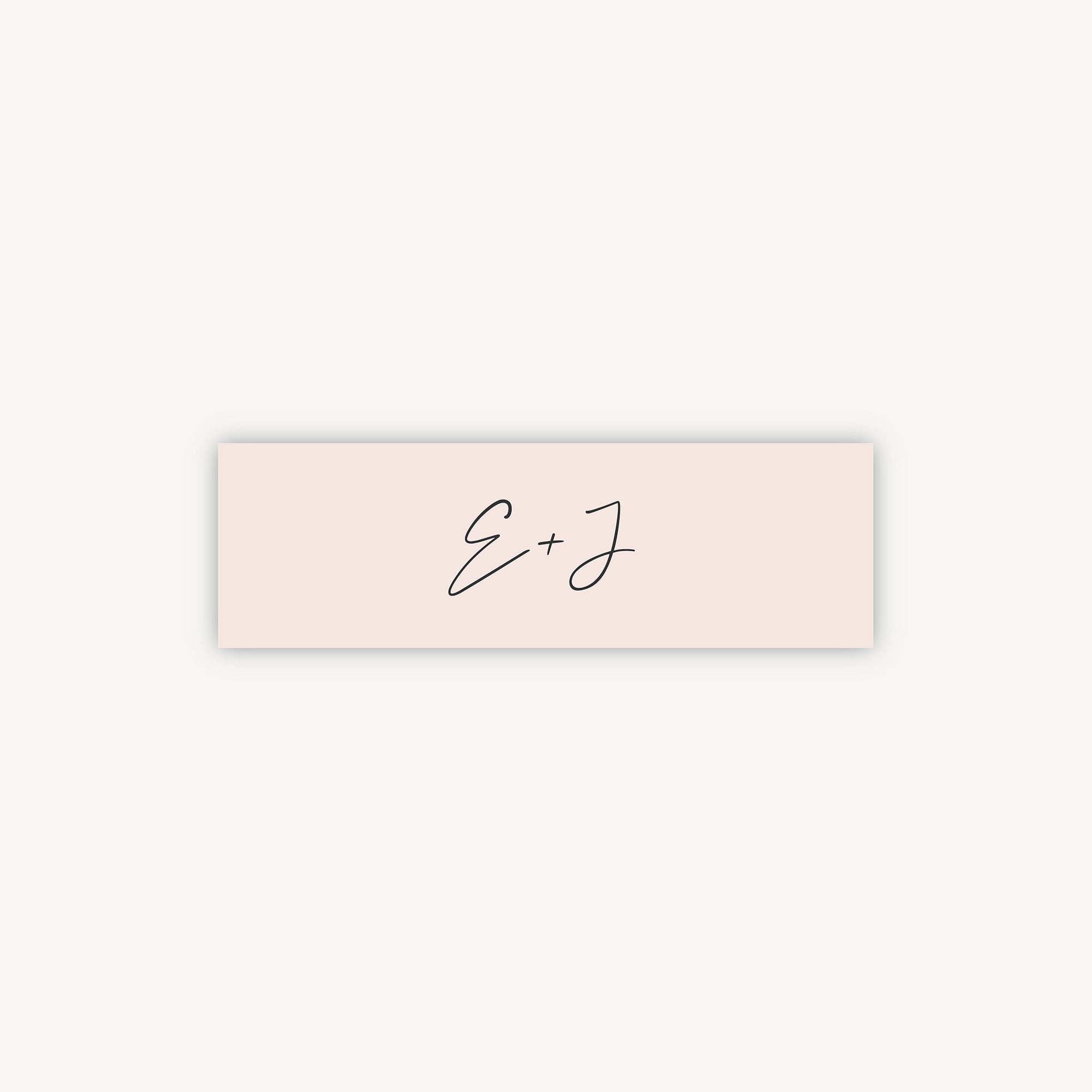 Minimal Script Band Wrap