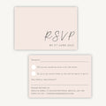 Minimal Script RSVP Card