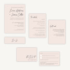Minimal Script Wedding Invitation