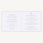 Pressed Wildflowers Folded Wedding Invitation