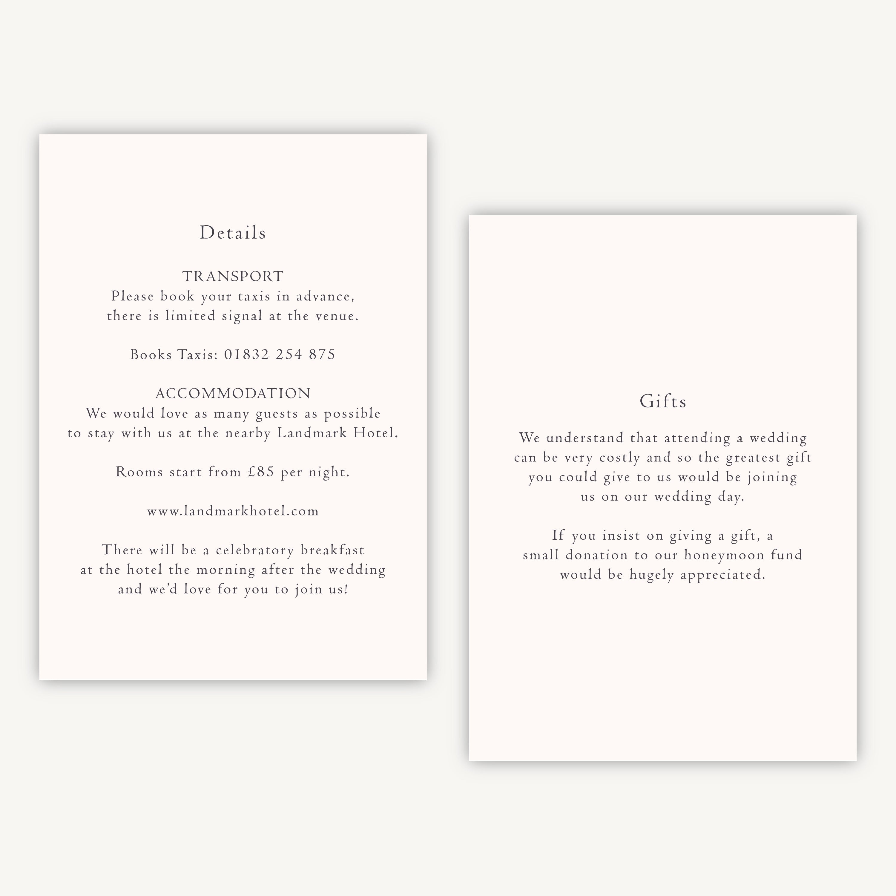 Regency Floral Details Card