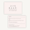 Romantic Script RSVP Card