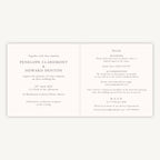 Regency Floral Folded Wedding Invitation