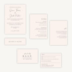 Romantic Script Wedding Invitation
