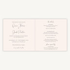 Romantic Script Folded Wedding Invitation