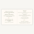 Rustic Wildflowers Folded Wedding Invitation