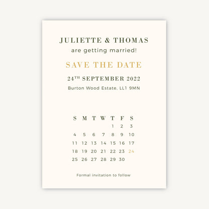 Rustic Wildflowers Folded Wedding Save the Date