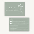 Sage Wildflower RSVP Card