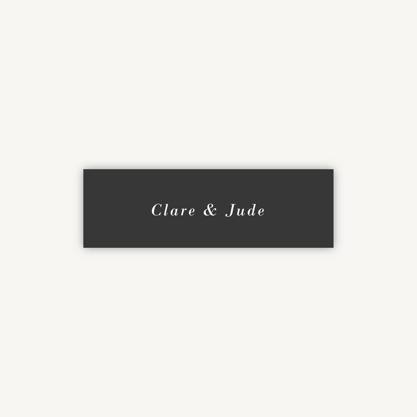 Simple Floral Wedding Invitation Band Wrap