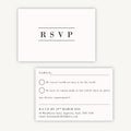 Simple Script RSVP Card