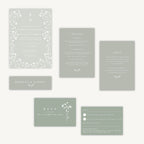 Sage Wildflower Wedding Invitation