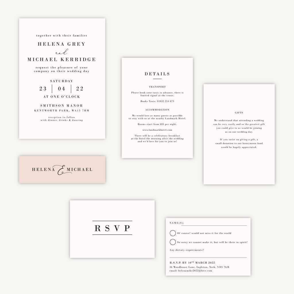 Simple Script Wedding Invitation