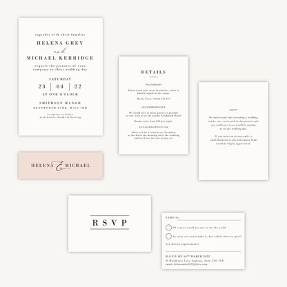 Simple Script Wedding Invitation