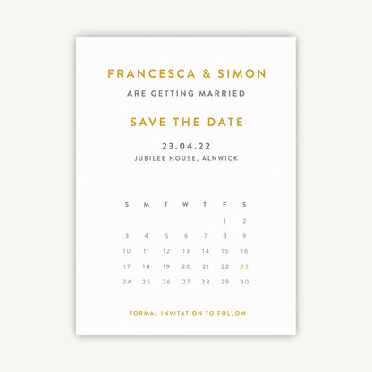 Spring Flowers Folded Wedding Save the Date
