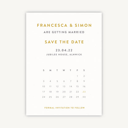 Spring Flowers Folded Wedding Save the Date