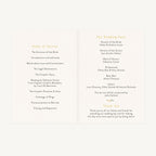 Summer Meadow Wedding Order of Service