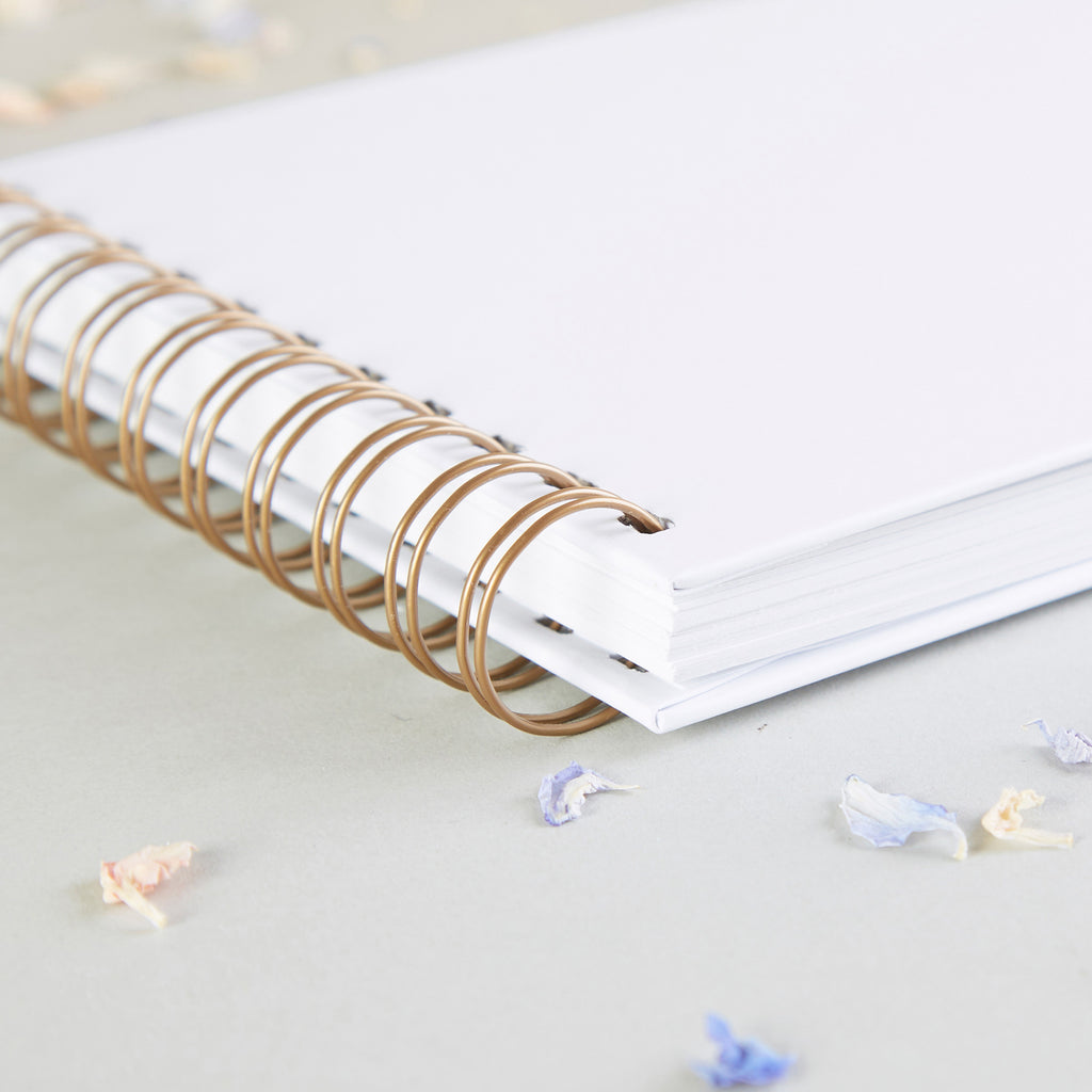 Simple Minimal Script Personalised Wedding Guest Book