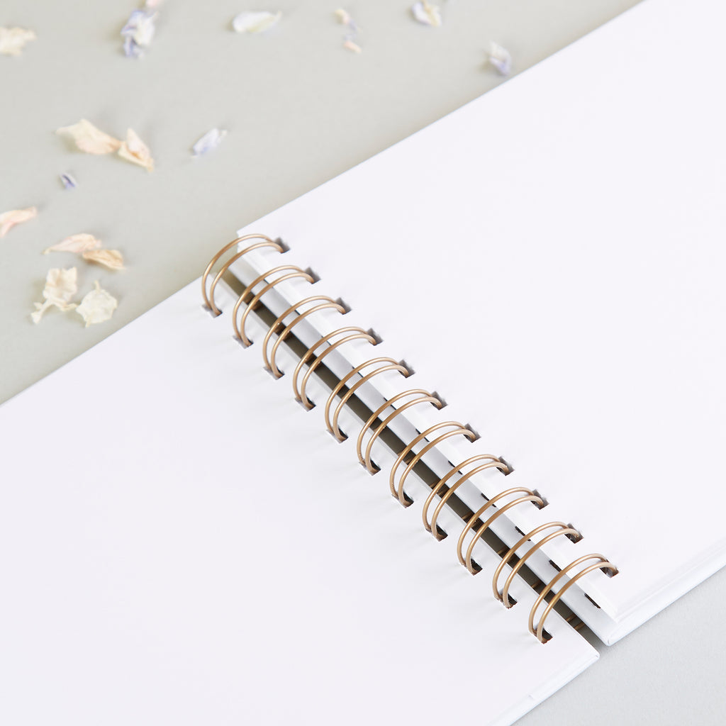 Floral Personalised Wedding Guest Book